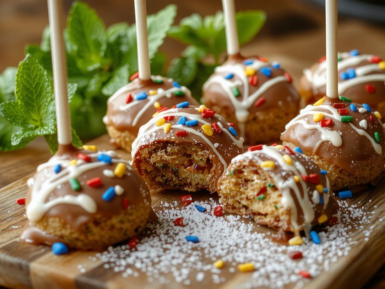 bite sized chocolate coated treats