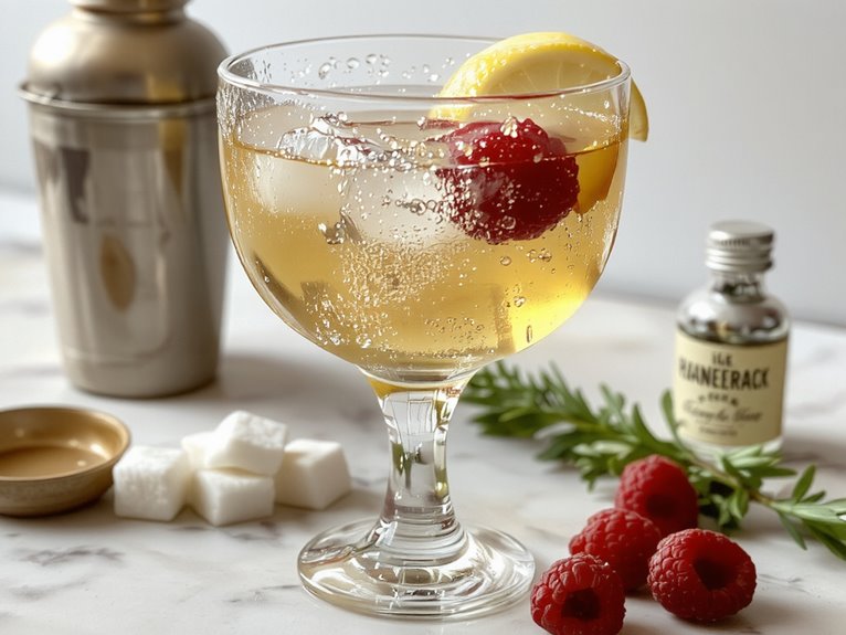 champagne gin cocktail recipe
