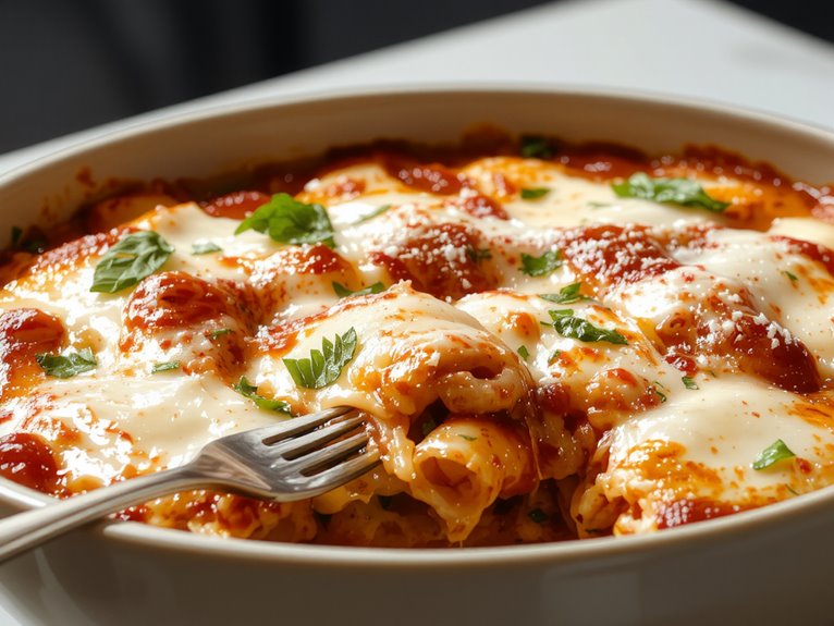 cheesy italian pasta dish