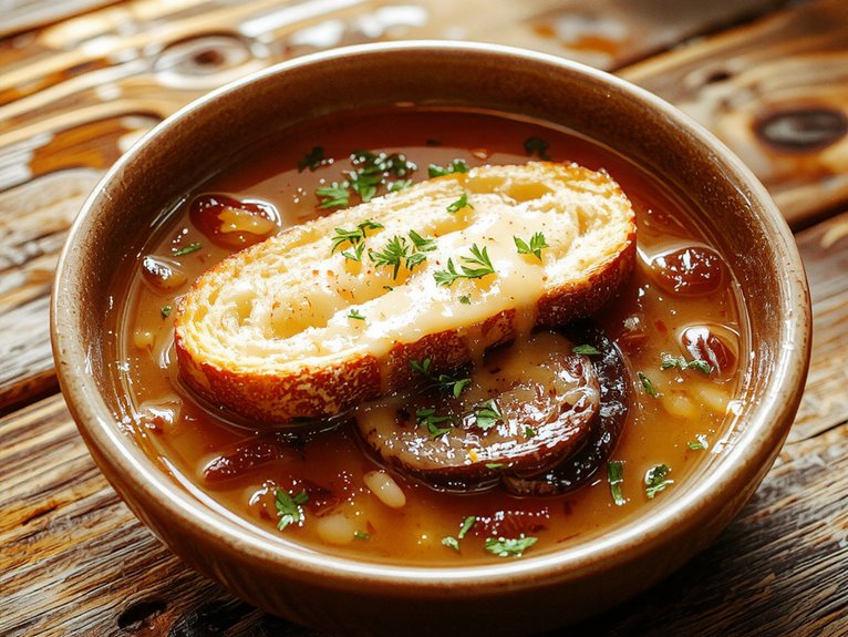 classic rich onion soup