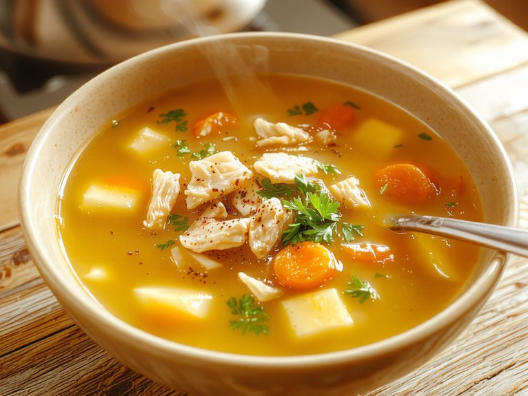 comforting homemade chicken soup