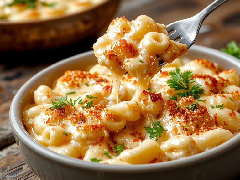creamy cheese pasta dish
