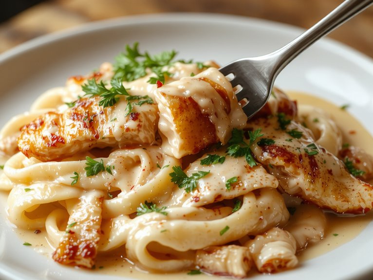 creamy chicken parmesan pasta