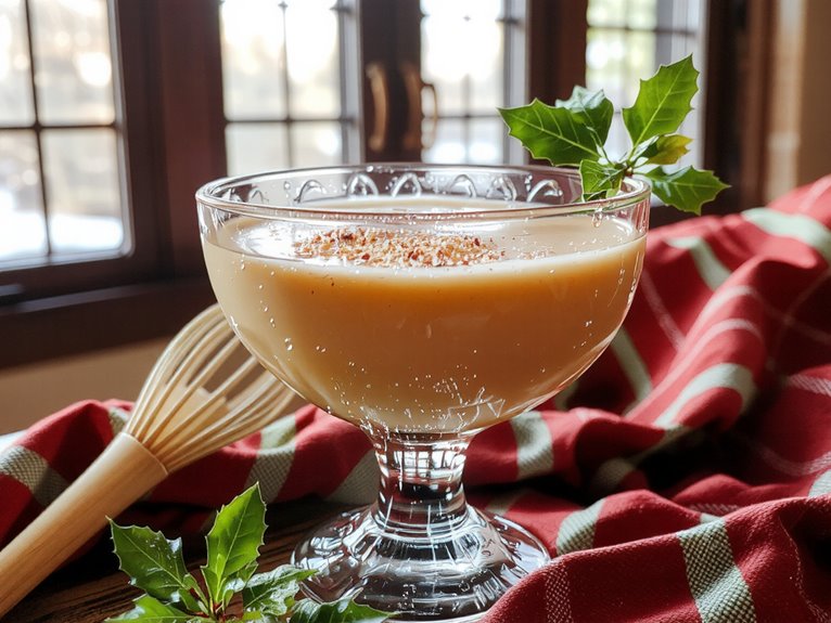 creamy festive holiday drink