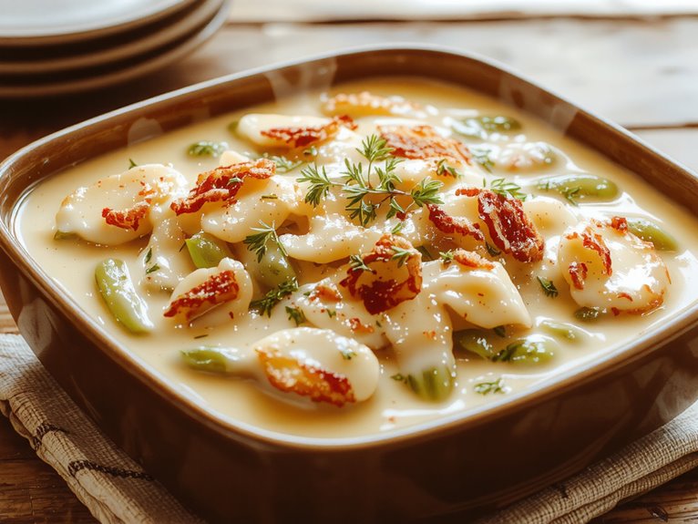 creamy green bean dish