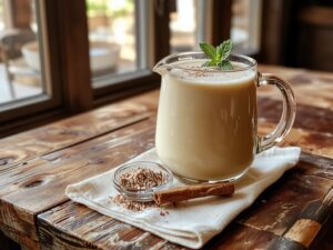 creamy holiday beverage creation