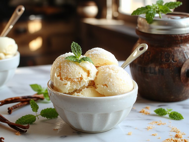 creamy homemade ice cream