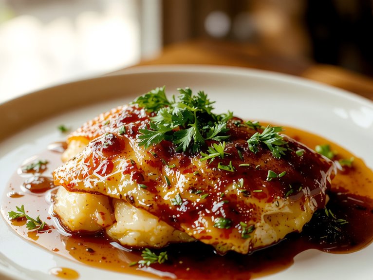 creamy mushroom wine dish