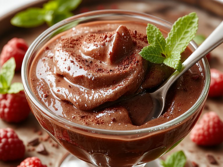 creamy rich chocolate dessert