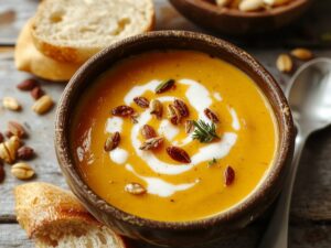 creamy seasonal vegetable soup