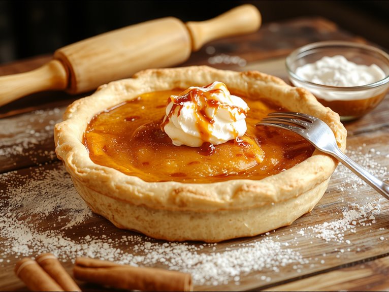 creamy spiced sweet pie