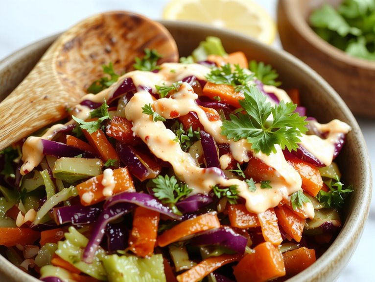 crisp creamy homemade coleslaw