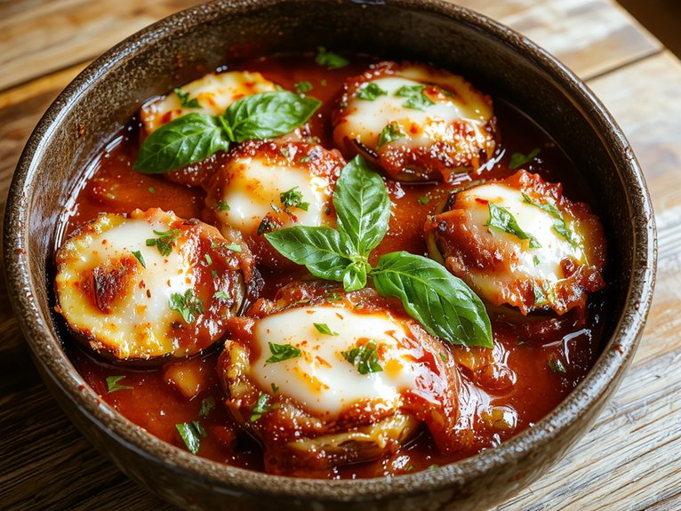 crispy eggplant layered flavors