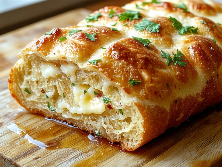 crispy garlic herb bread