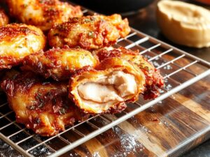 crispy golden fried chicken