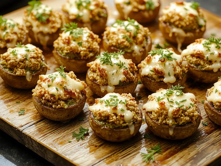 delicious homemade mushroom appetizer