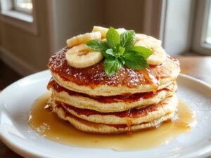 easy fluffy banana pancake