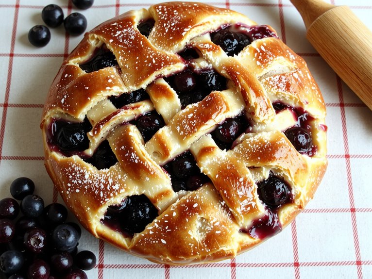 flaky blueberry pie recipe