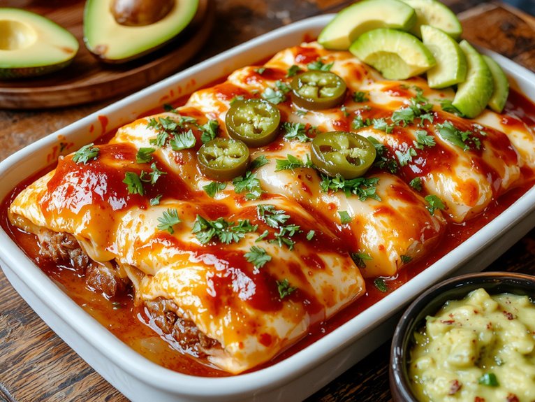 flavorful mexican beef enchiladas