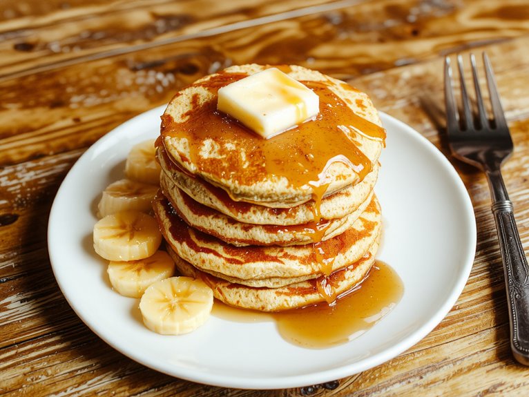 fluffy banana pancakes