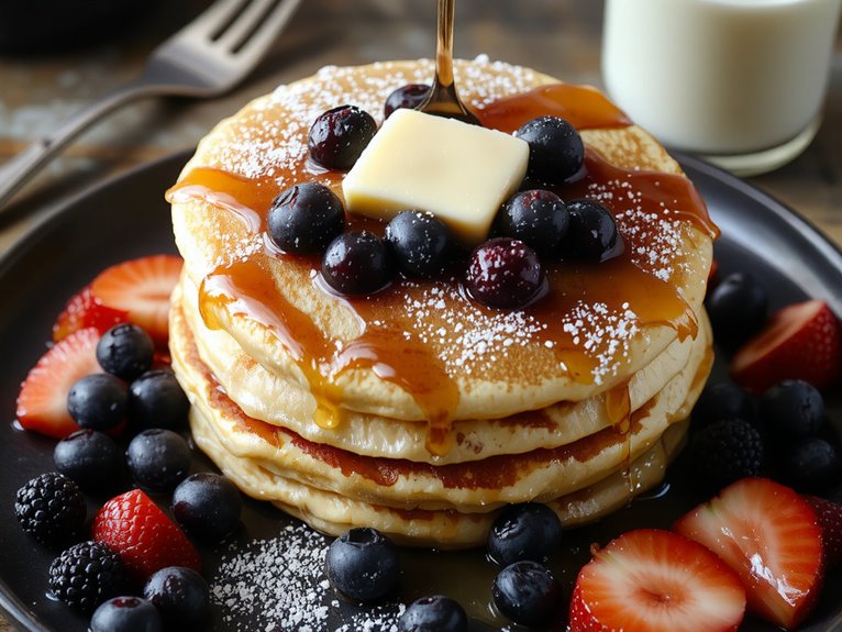 fluffy homemade pancake recipe
