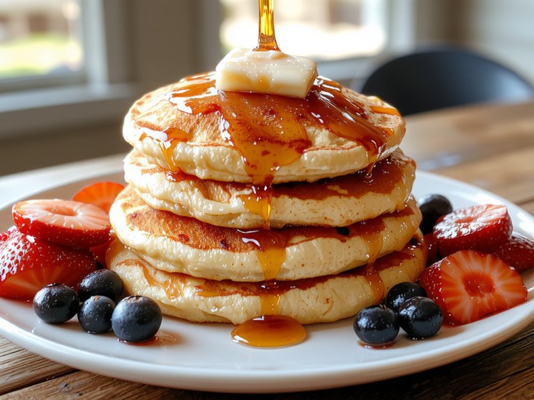 fluffy homemade pancake recipe