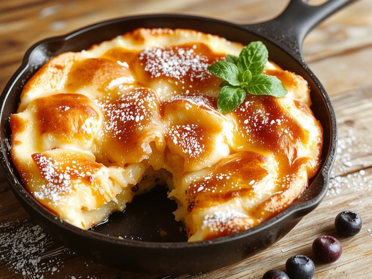 fluffy oven baked pancake