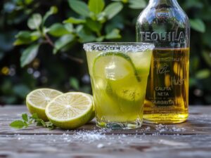 fresh lime tequila cocktail