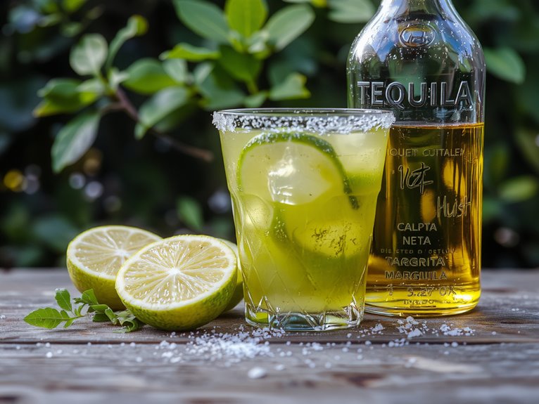 fresh lime tequila cocktail