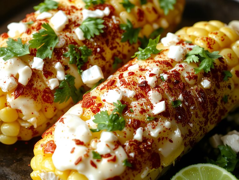grilled mexican corn dish