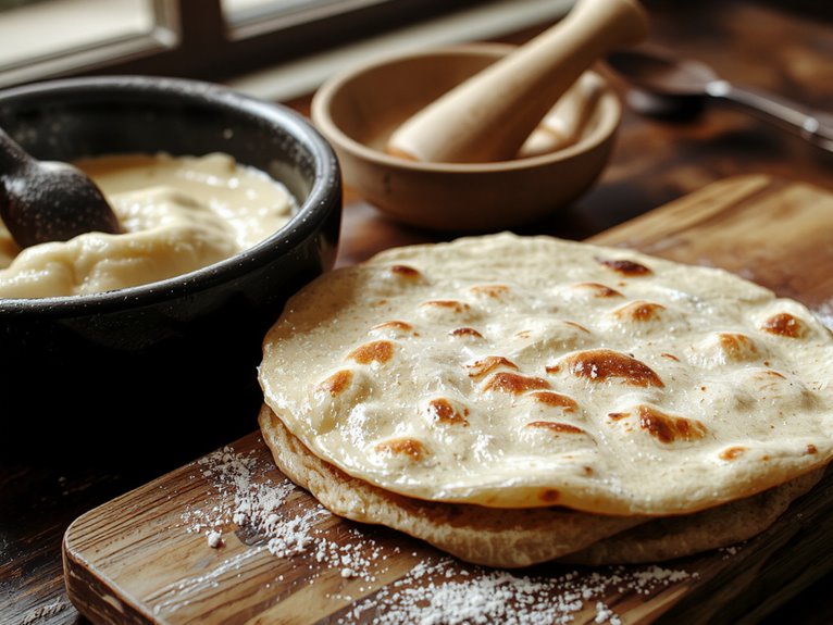 handmade soft flatbreads