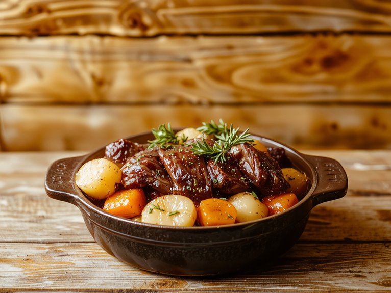 hearty slow cooked pot roast