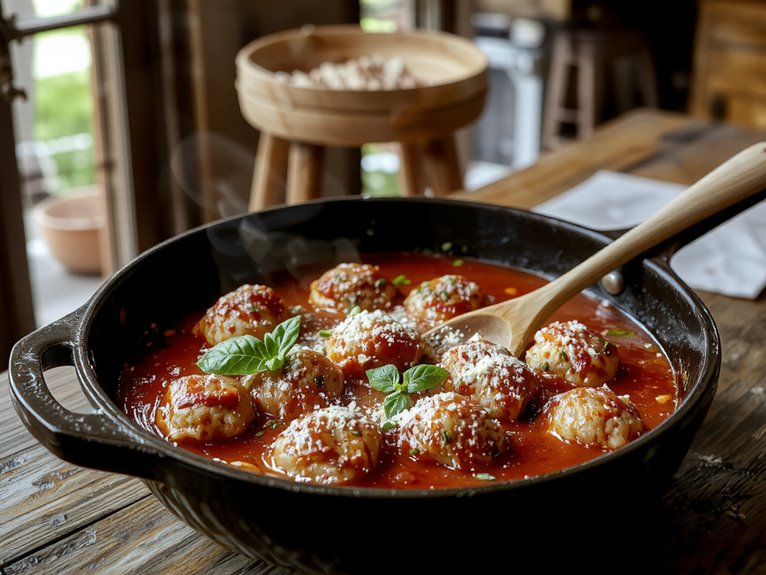 homemade tender flavorful meatballs