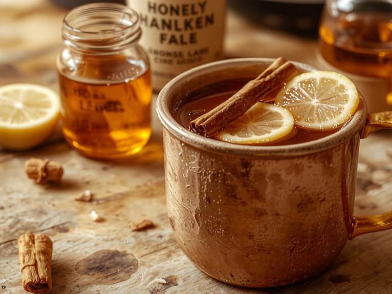 hot whiskey honey drink