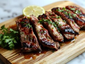 juicy grilled beef dish