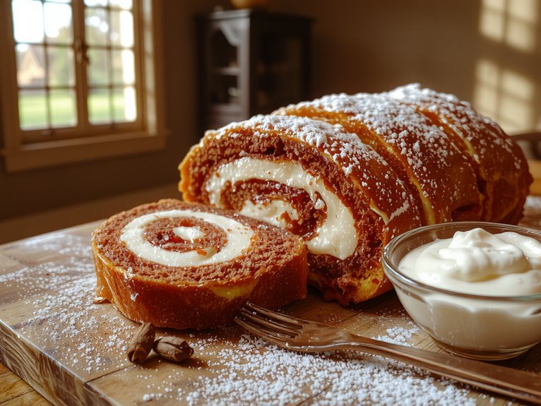 moist pumpkin cream roll