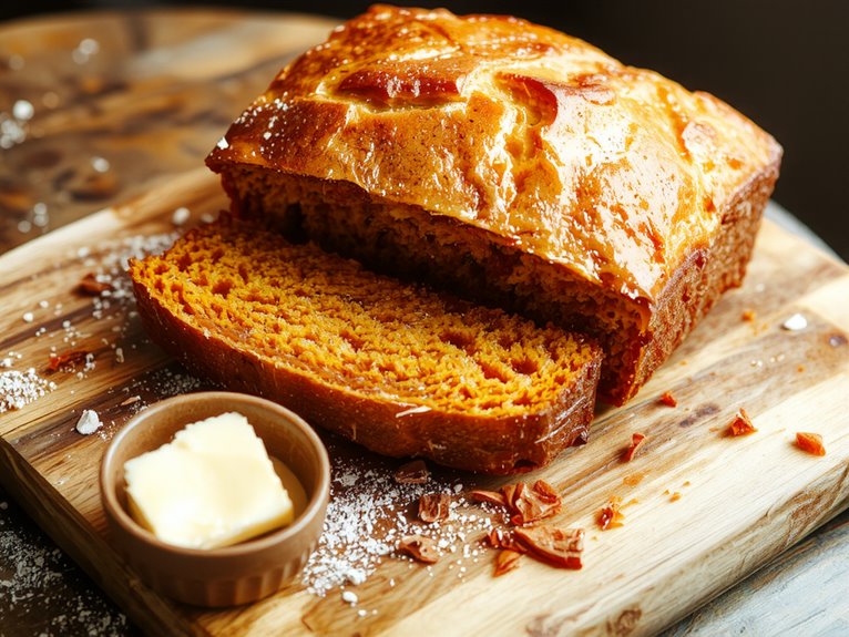 moist spiced pumpkin bread