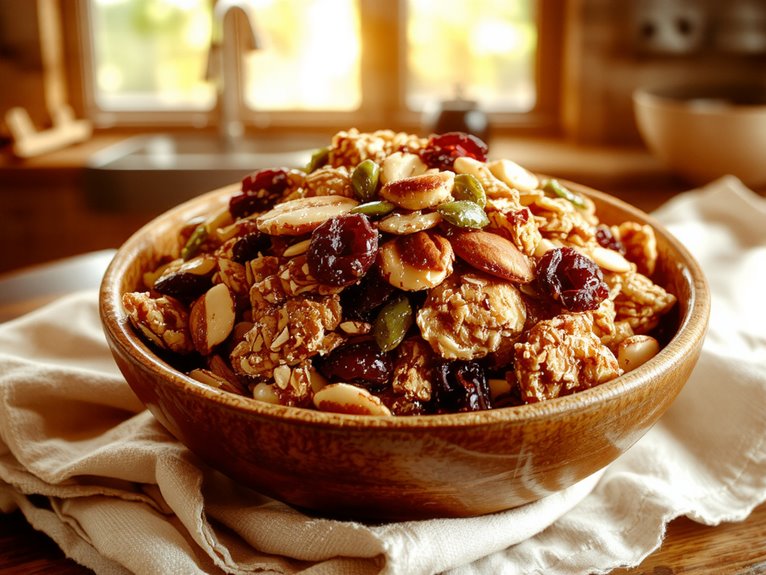 nutty oatmeal breakfast snack