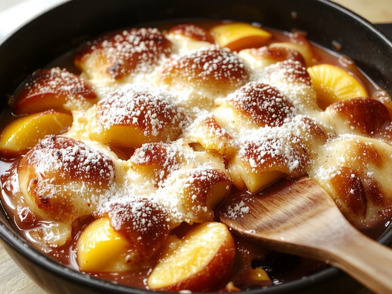 peach cobbler classic dessert