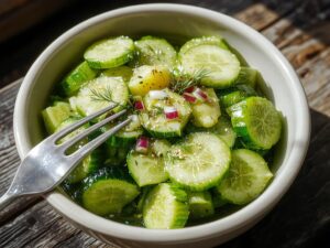 refreshing summer cucumber salad