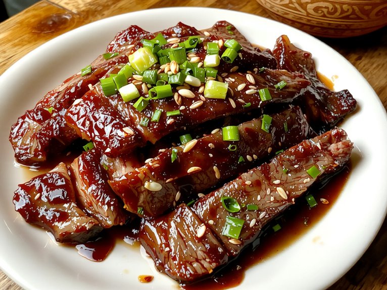 savory asian beef dish