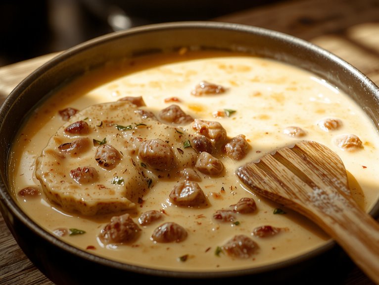 savory creamy breakfast sauce