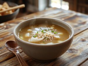savory egg based broth