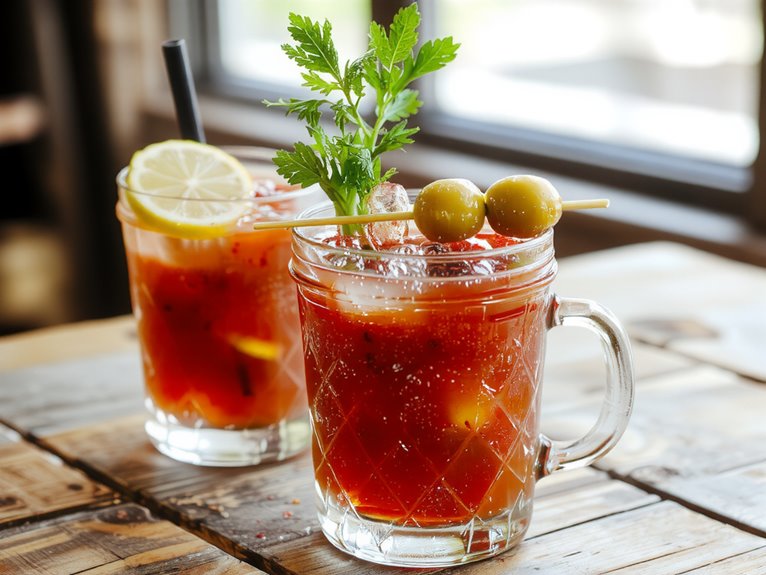 savory spicy tomato cocktail