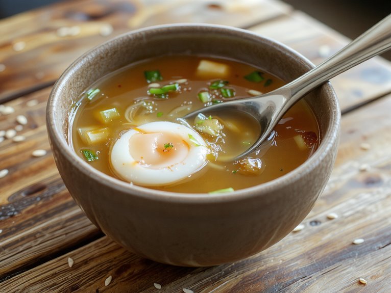 simple homemade egg soup