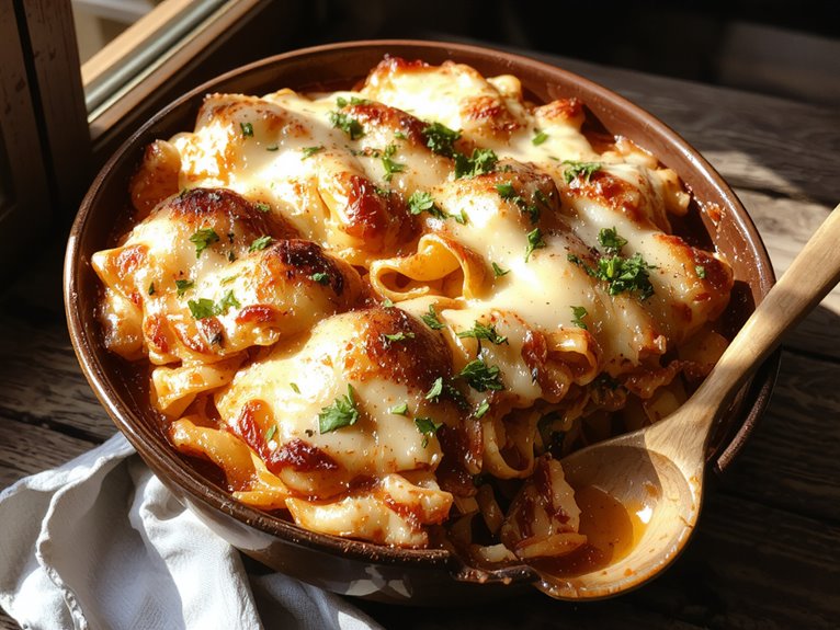 spaghetti casserole comfort dish