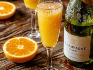 sparkling orange breakfast drink