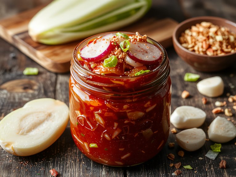 spicy fermented korean cabbage