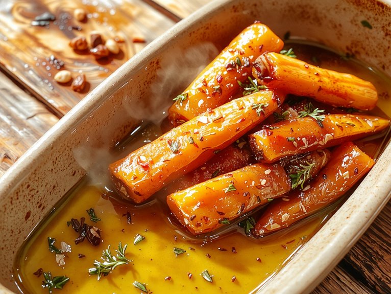 sweet savory flavorful carrots