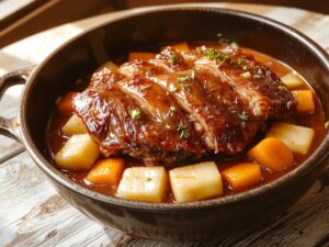 tender slow cooked beef